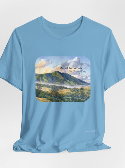"Mount Tamalpais, the Sleeping Lady" Unisex Jersey Short Sleeve Tee