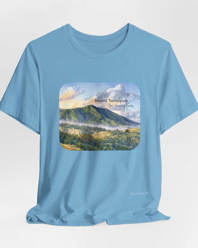 "Mount Tamalpais, the Sleeping Lady" Unisex Jersey Short Sleeve Tee