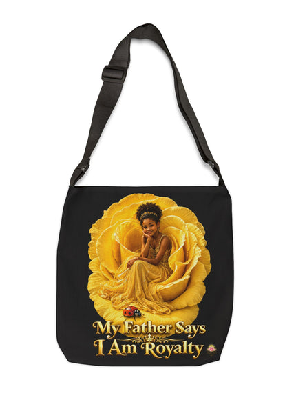 "My Father Says I am Royalty" Adjustable Tote Bag (AOP)