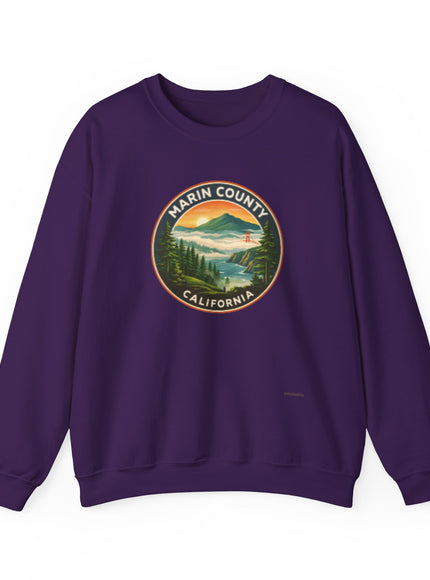 "Marin County, Above the Fog - no text" Unisex Heavy Blend Crewneck Sweatshirt