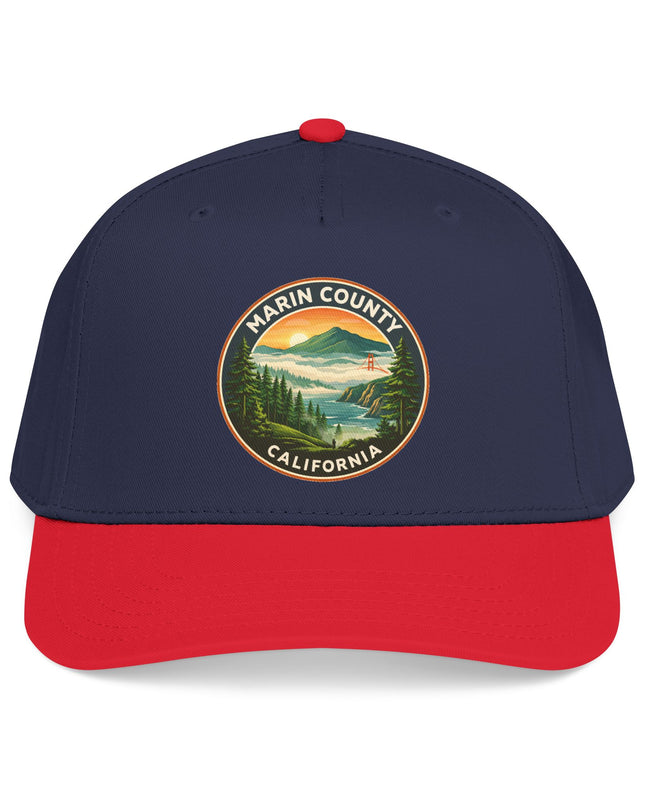 "Marin County, Above the Fog" Mid Profile Baseball Cap