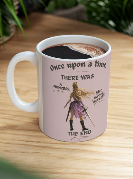 "She Saved Herself" Ceramic Mug, (11oz, 15oz)