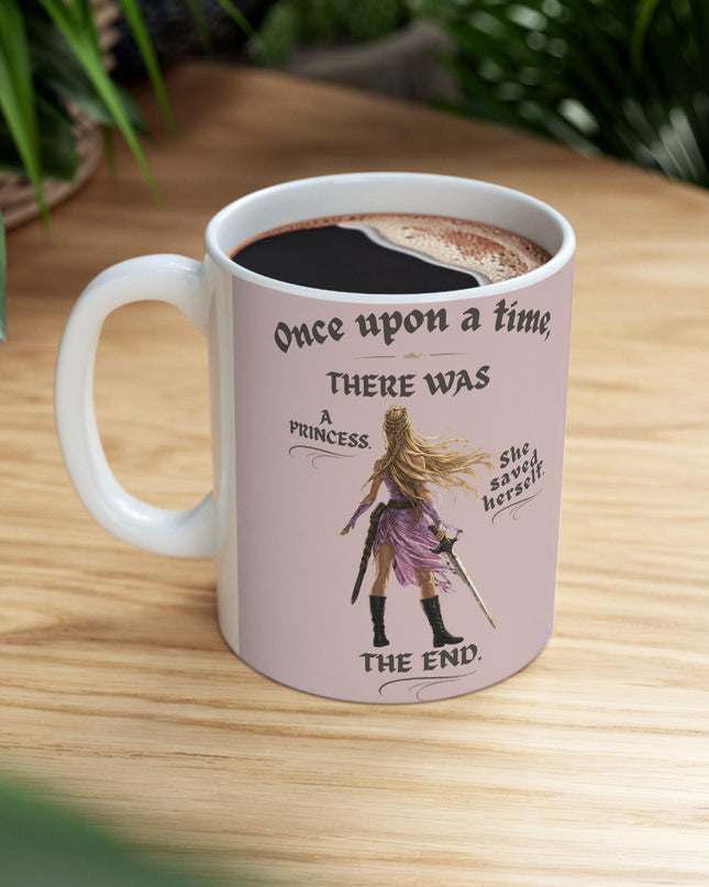"She Saved Herself" Ceramic Mug, (11oz, 15oz)