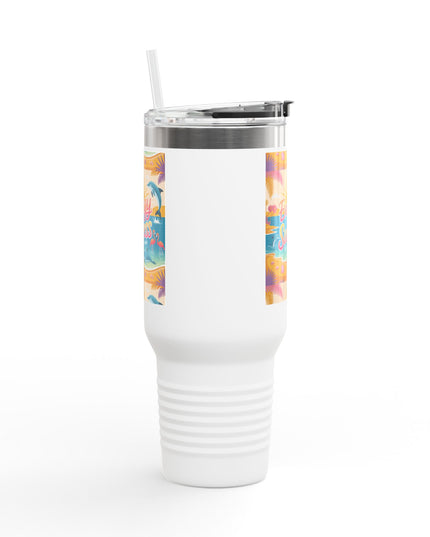 "February in Florida, Energy for Success" Insulated Travel Mug, 40oz