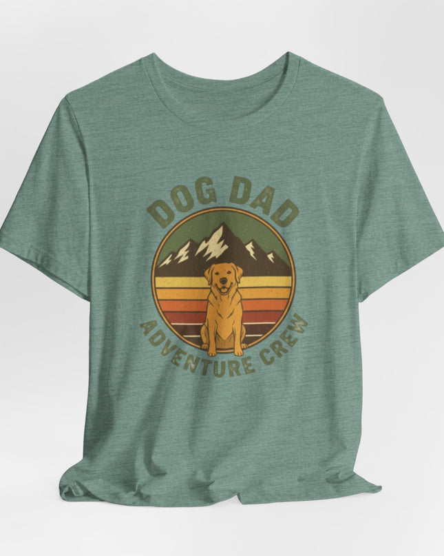 "Dog Dad Adventure Crew" Unisex Jersey Short Sleeve Tee