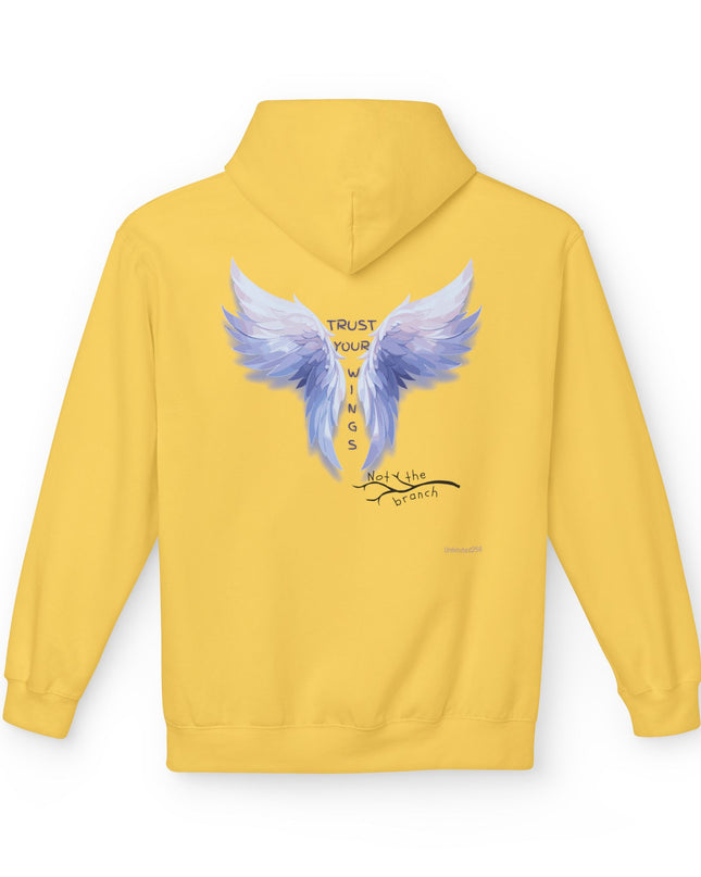 "Trust your Wings, Not the Branch" Unisex Midweight Softstyle Fleece Hoodie