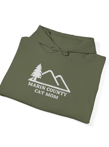 "Marin County Cat Mom" Unisex Heavy Blend Hooded Sweatshirt