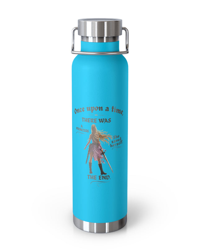 "She Saved Herself" Copper Vacuum Insulated Bottle, 22oz