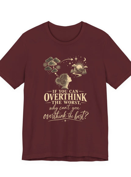 "Overthink" Unisex Jersey Short Sleeve Tee