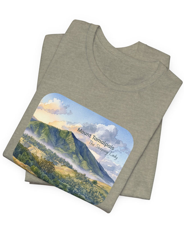 "Mount Tamalpais, the Sleeping Lady" Unisex Jersey Short Sleeve Tee