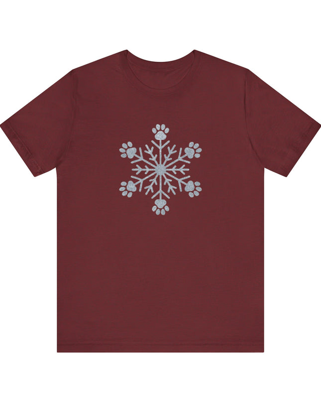 "Snowflake with paws" Unisex Jersey Short Sleeve Tee