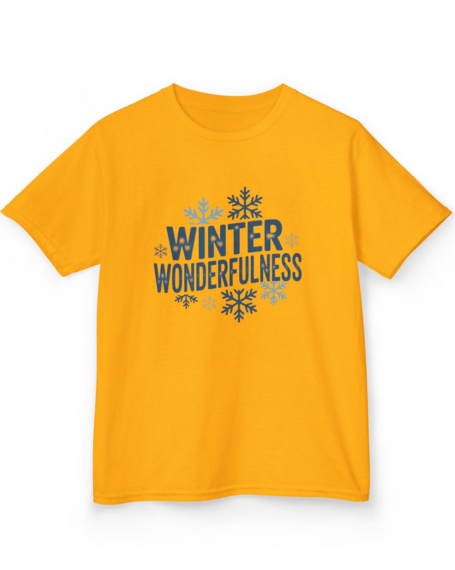 "Winter Wonderfulness" Kids Heavy Cotton Tee