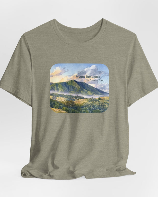 "Mount Tamalpais, the Sleeping Lady" Unisex Jersey Short Sleeve Tee