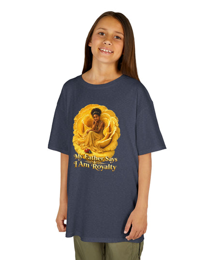 "My Father Says I am Royalty" Kids Heavy Cotton Tee