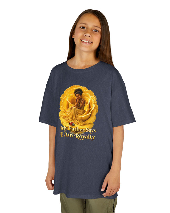 "My Father Says I am Royalty" Kids Heavy Cotton Tee