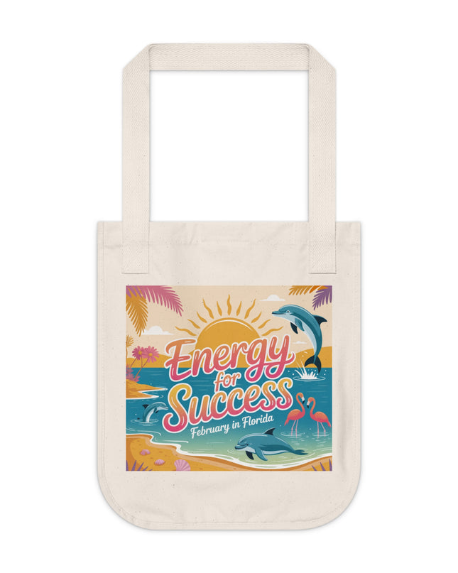 "February in Florida, Energy for Success" Organic Canvas Tote Bag