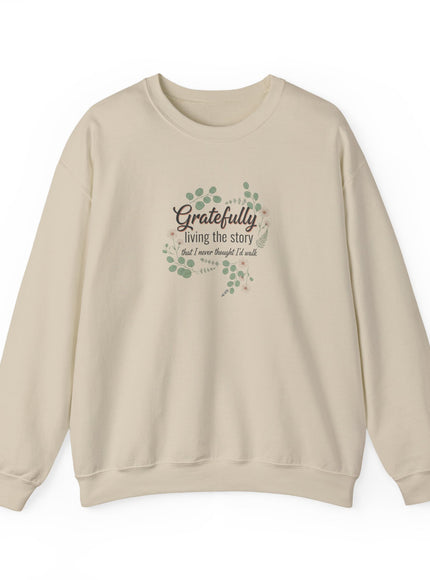 "Gratefully Living My Story" Unisex Adult Sweatshirt