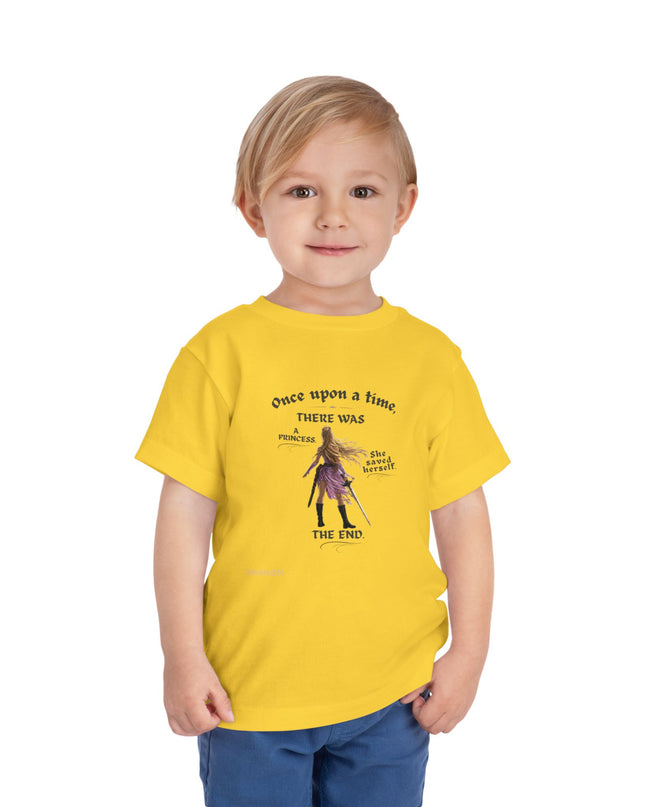 "She Saved Herself" Toddler Short Sleeve Tee