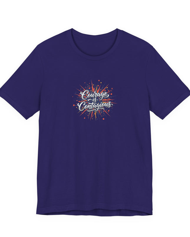 "Courage is Contagious" Unisex Jersey Short Sleeve Tee