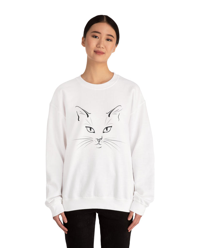 "Cat Face Sketch" Unisex Adult Sweatshirt