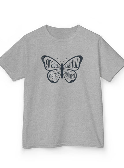 "Butterfly With Words" Kids Heavy Cotton Tee