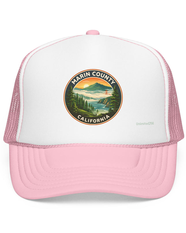 "Marin County, Above the Fog" Foam Trucker Hat