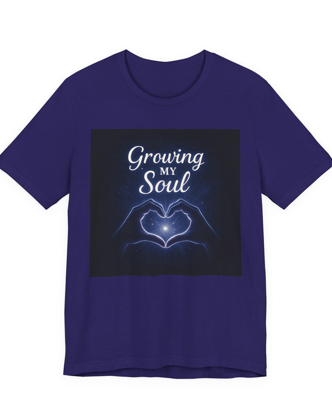 "Growing my soul, blue celestial" Unisex Jersey Short Sleeve Tee