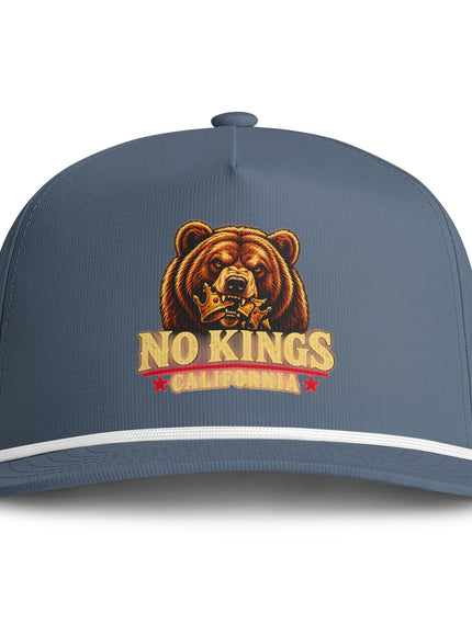 "No Kings California" Sunwashed Rope Cap