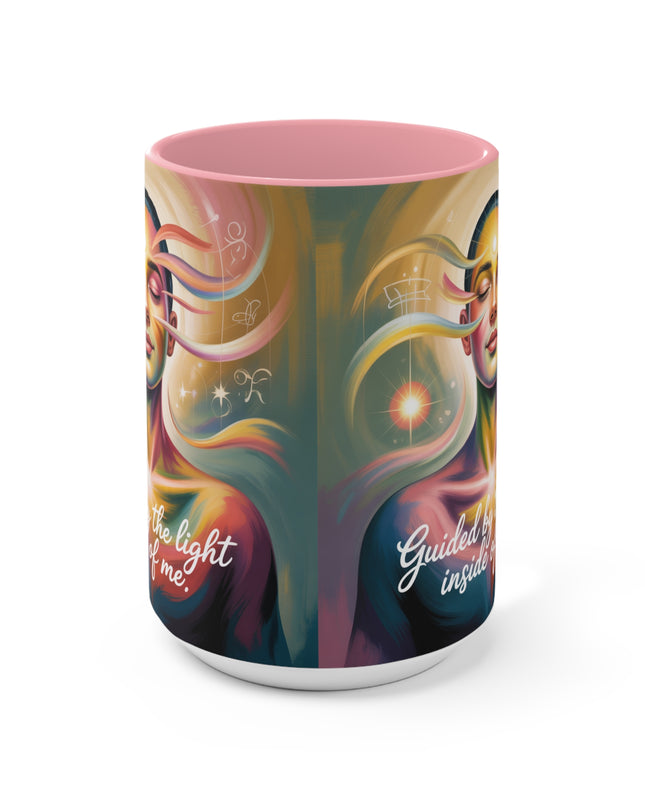 "Guided by the Light Inside Me" Accent Mug