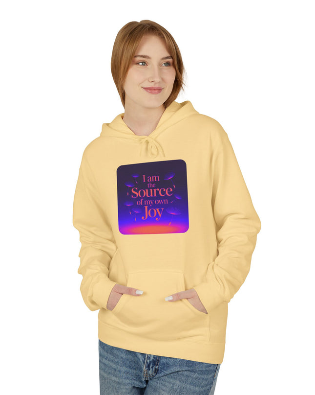 "I Am the Source of my Own Joy" Unisex Midweight Softstyle Fleece Hoodie