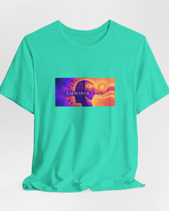 "Calm Over Chaos- Vivid" Unisex Jersey Short Sleeve Tee