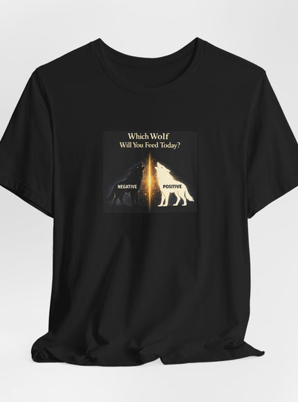 "Which Wolf Will You Feed Today?" Unisex Jersey Short Sleeve Tee