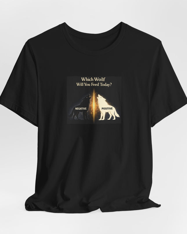"Which Wolf Will You Feed Today?" Unisex Jersey Short Sleeve Tee
