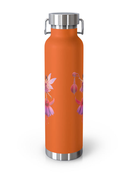 "Fuchsia Fairy" Copper Vacuum Insulated Bottle, 22oz