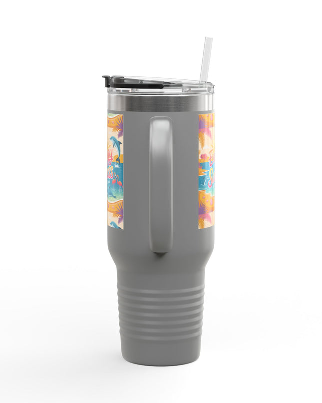 "February in Florida, Energy for Success" Insulated Travel Mug, 40oz