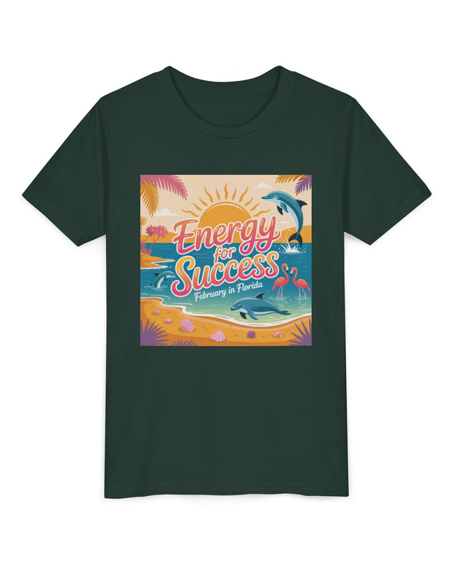 "February in Florida, Energy for Success" Youth Short Sleeve Tee