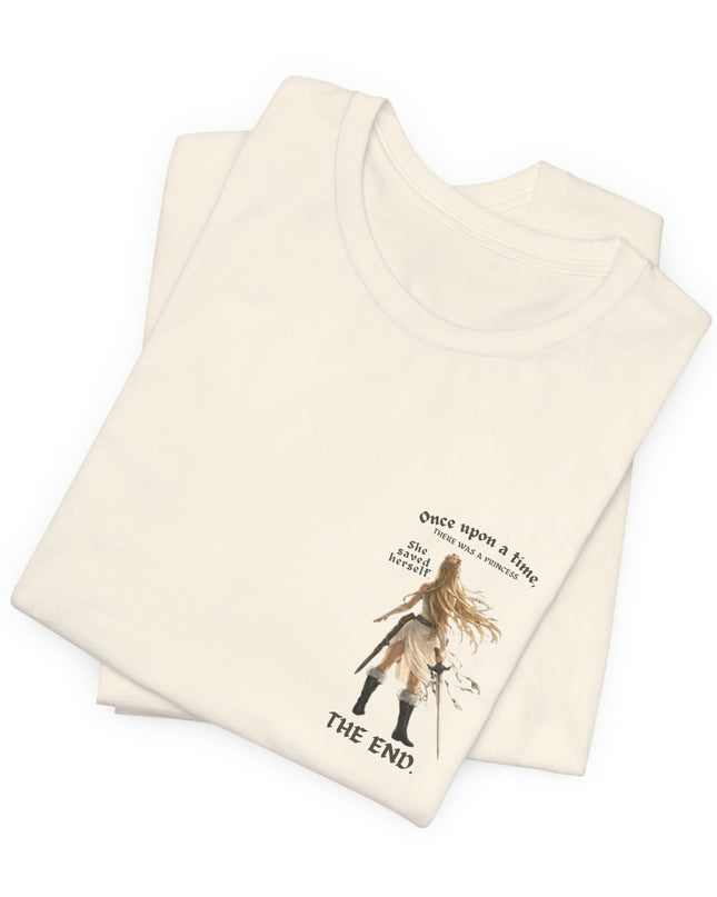 "She Saved Herself" (ink both sides) Unisex Jersey Short Sleeve Tee