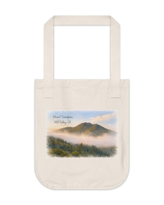 "Mount Tamalpais, Mill Valley, California" Organic Canvas Tote Bag