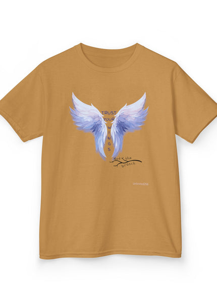 "Trust Your Wings, Not the Branch" Kids Heavy Cotton Tee