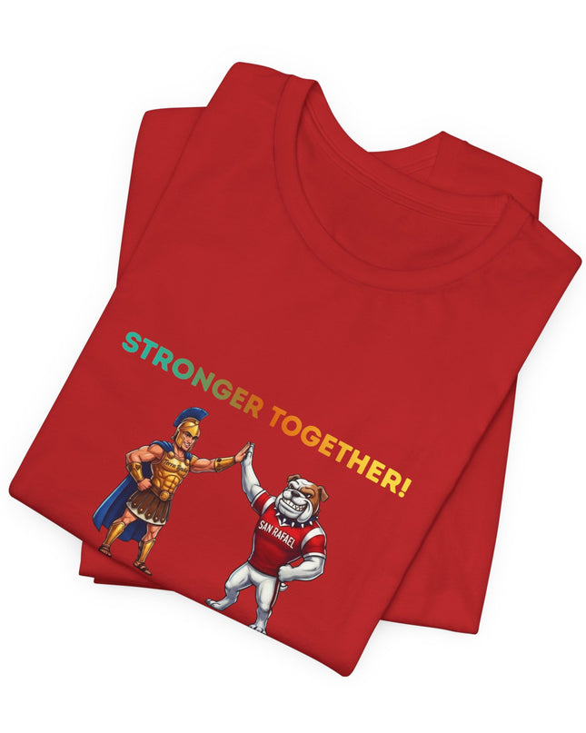"Stronger Together SR and TL Mascots" Unisex Jersey Short Sleeve Tee