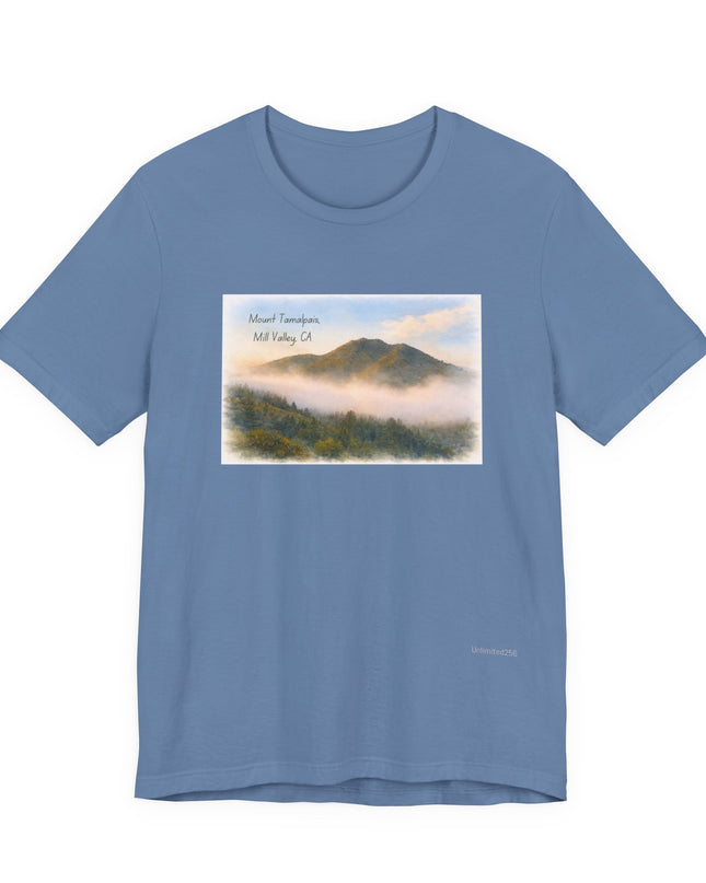 "Mount Tamalpais, Mill Valley, California" Unisex Jersey Short Sleeve Tee