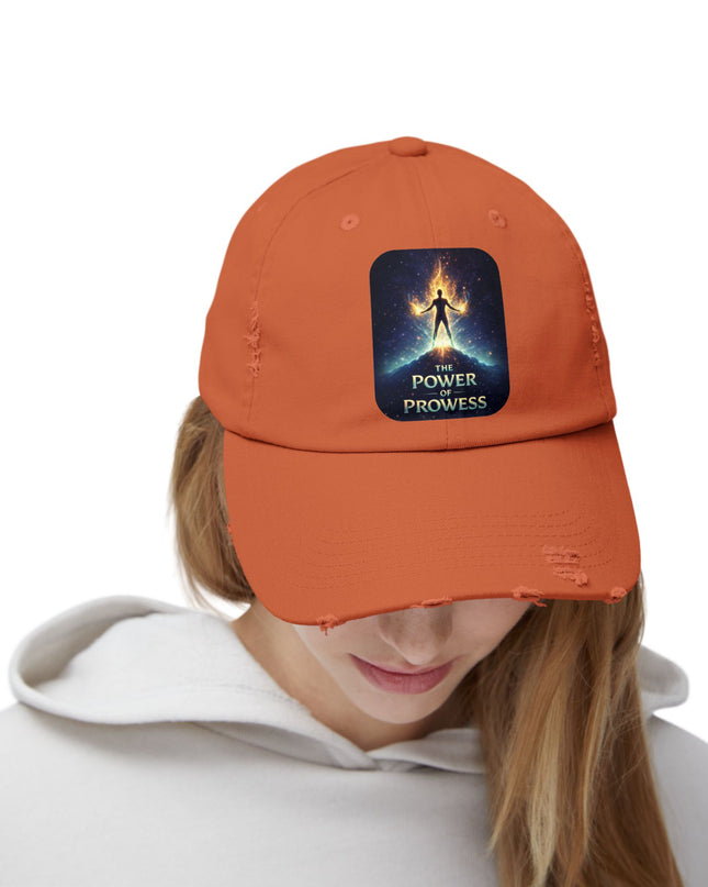 "The Power of Prowess" Unisex Distressed Cap
