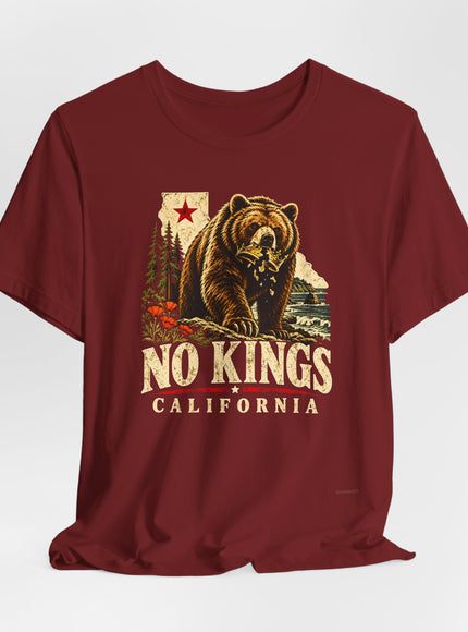"No Kings California" Unisex Jersey Short Sleeve Tee
