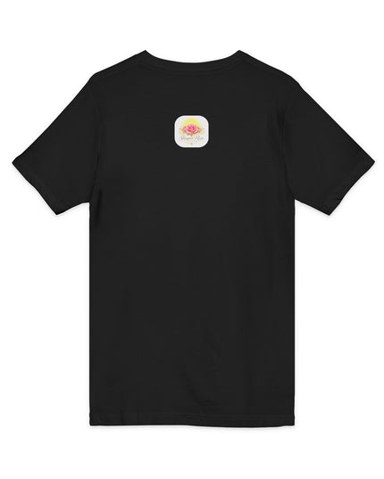 "Happy Valentine's Day" Unisex Jersey Short Sleeve V-Neck Tee