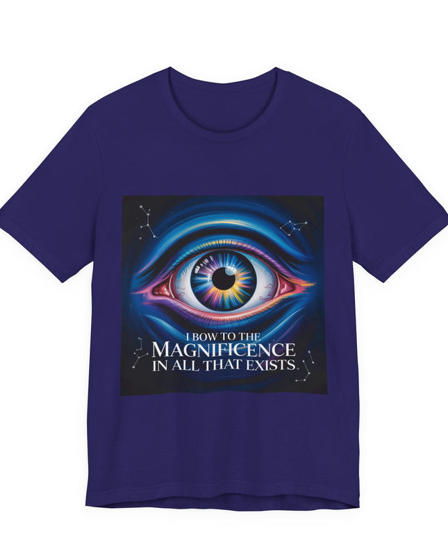 "I Bow to the Magnificence in all that Exists" Men's and Women's Jersey Short Sleeve Tee
