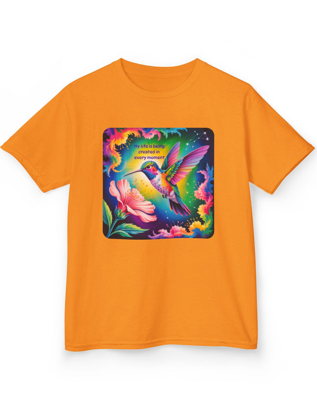 "My Life is Being Created in Every Moment" Kids Heavy Cotton Tee