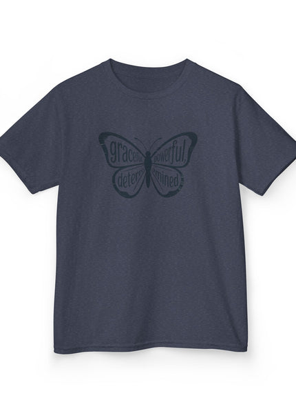 "Butterfly With Words" Kids Heavy Cotton Tee