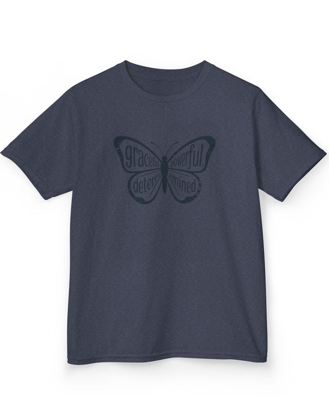 "Butterfly With Words" Kids Heavy Cotton Tee