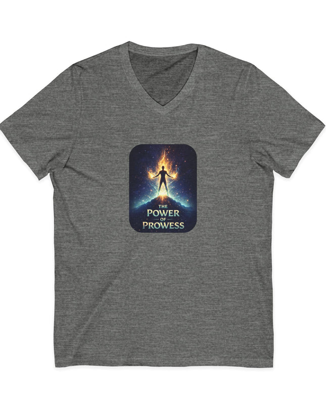 "The Power of Prowess" Unisex Jersey Short Sleeve V-Neck Tee