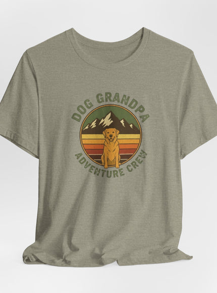 "Dog Grandpa Adventure Crew" Unisex Jersey Short Sleeve Tee